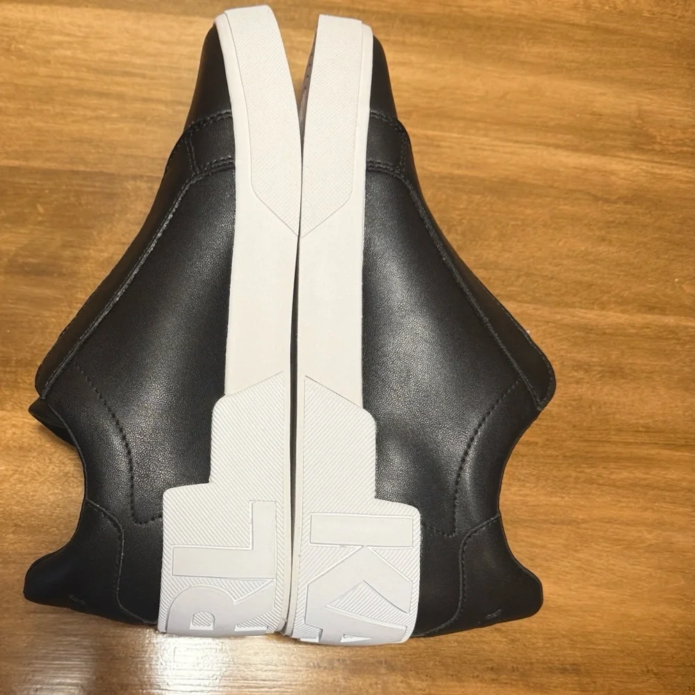 Karl Lagerfeld Black Sneakers with Gold Accents - Picture 9 of 13